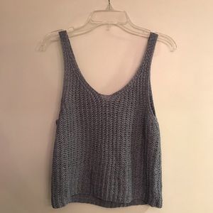 LIKE NEW (never worn) Light blue cropped tank